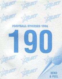 1996 Select AFL Stickers #190 Robert Harvey Back